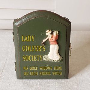 Lady Golfer's Society Key Holder Box